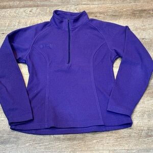 Columbia women’s fleece slim fit pullover jacket size M